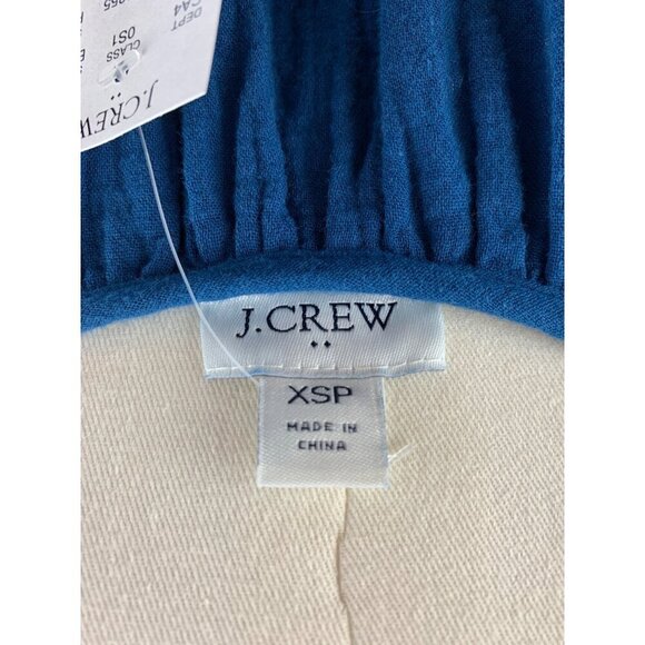 J.Crew Womens Blue Tiered Dress XSP Cotton - Picture 4 of 5